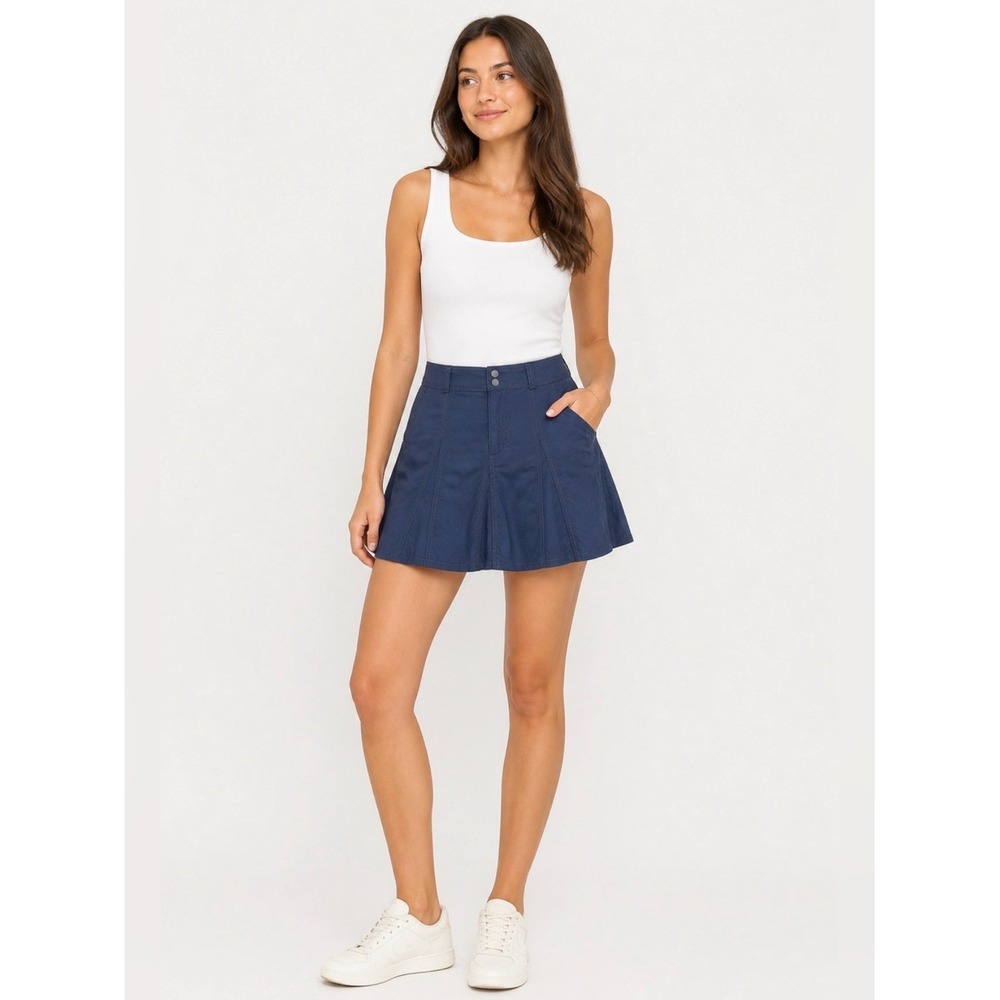 Sahalie Navy Active Skort 14 Hiking Outdoor Athletic Mini Skirt‎ Shorts Gorpcore